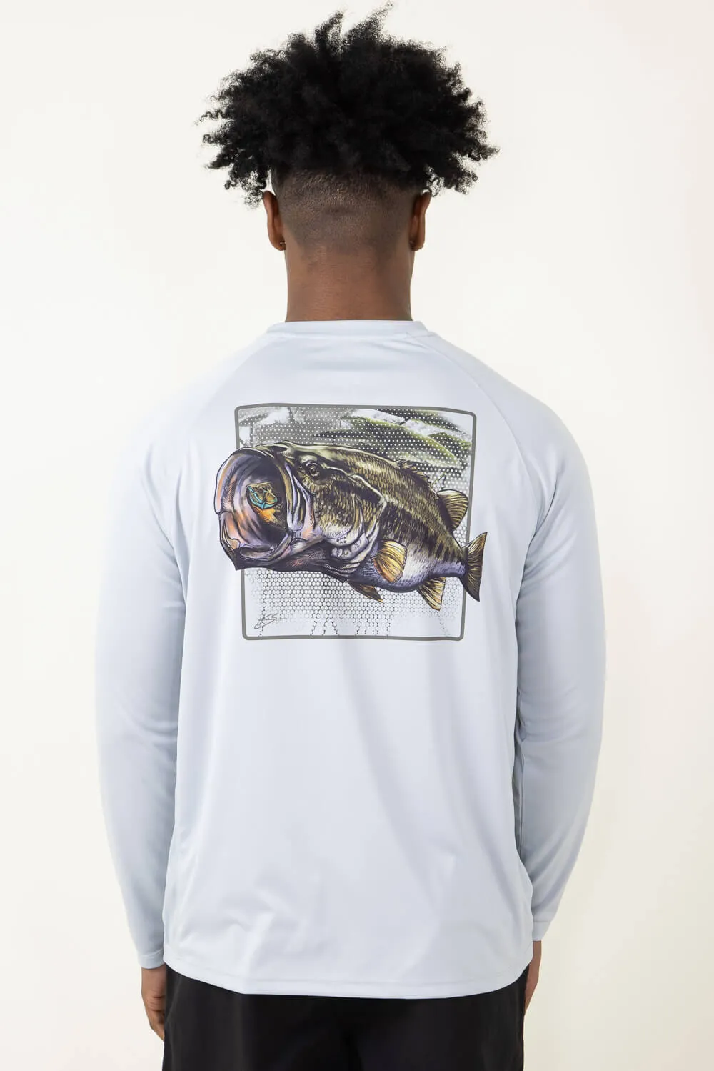Huk Fishing Pursuit Ambush Long-Sleeve T-Shirt for Men in Grey | H1200598-034-HARBORMIST sold by Glik’s