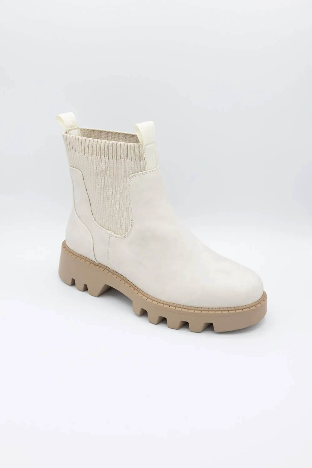 B52 by Bullboxer Lug Booties for Women in Off White | 290500F6S-OFF WHITE sold by Glik’s product image thumbnail 3