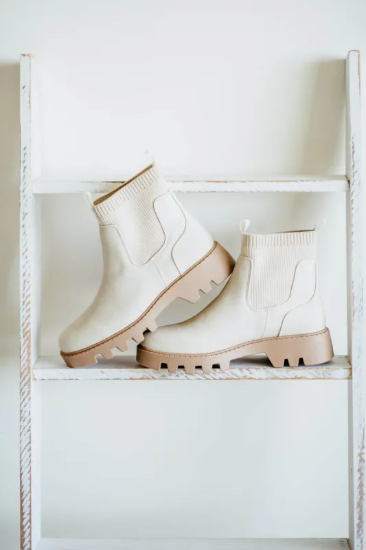 B52 by Bullboxer Lug Booties for Women in Off White | 290500F6S-OFF WHITE sold by Glik’s