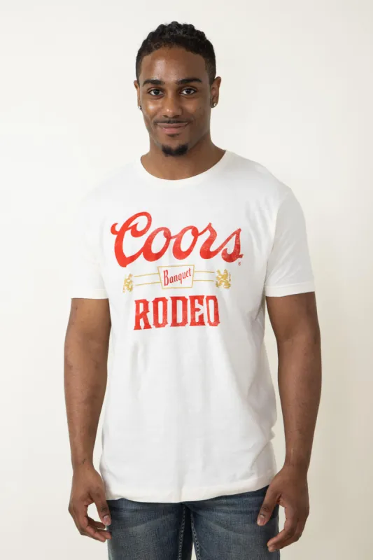 Brew City Coors Banquet Rodeo Griffins T-Shirt for Men in Off White | 14870-815A sold by Glik’s