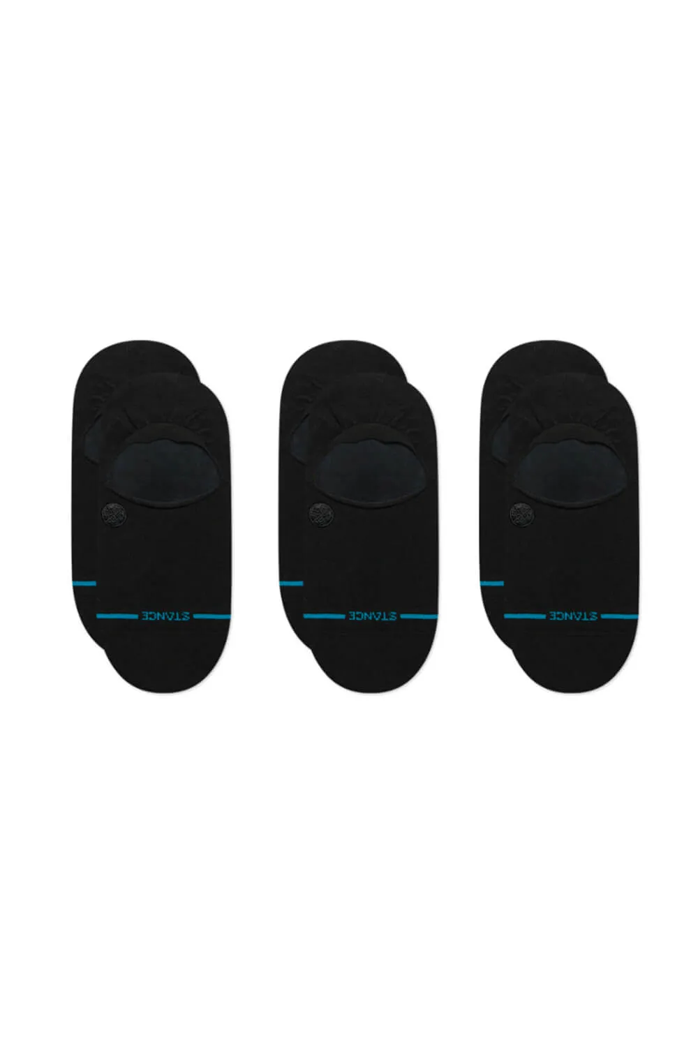 Stance Icon 3 Pack No Show Socks for Men in Black | A145A23ICO-BLK sold by Glik’s