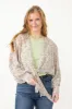 Sheer Tie Floral Blouse for Women in Beige | NC30963A-CEMENT sold by Glik’s