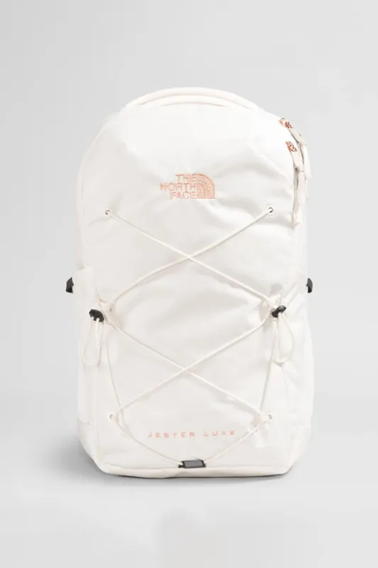 The North Face Jester Luxe Backpack for Women in Gardenia White/Burnt Coral Metallic | NF0A81E6-OUC made by The North Face