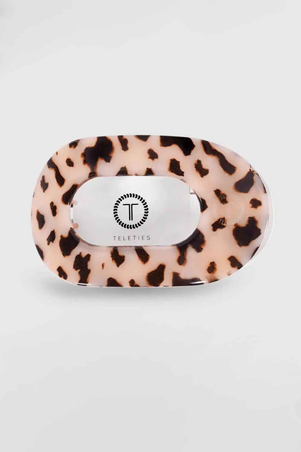 Teleties Large Flat Round Hair Clip in Blonde Tortoise | TT-FCL01-023 sold by Glik’s product image thumbnail 2