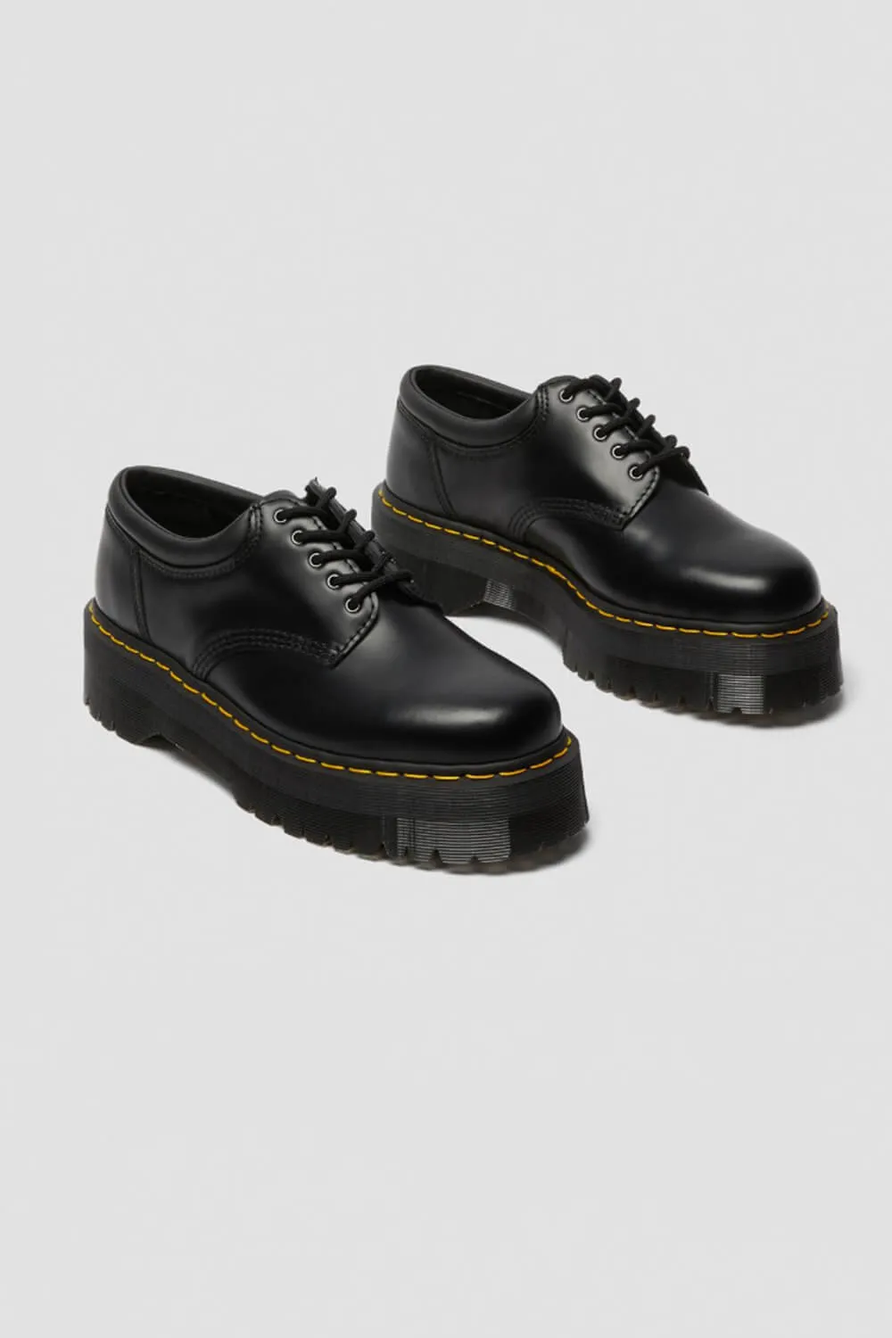 Dr. Martens 8053 Quad Leather Platform Shoes for Women in Black | 24690001 sold by Glik’s product image thumbnail 2