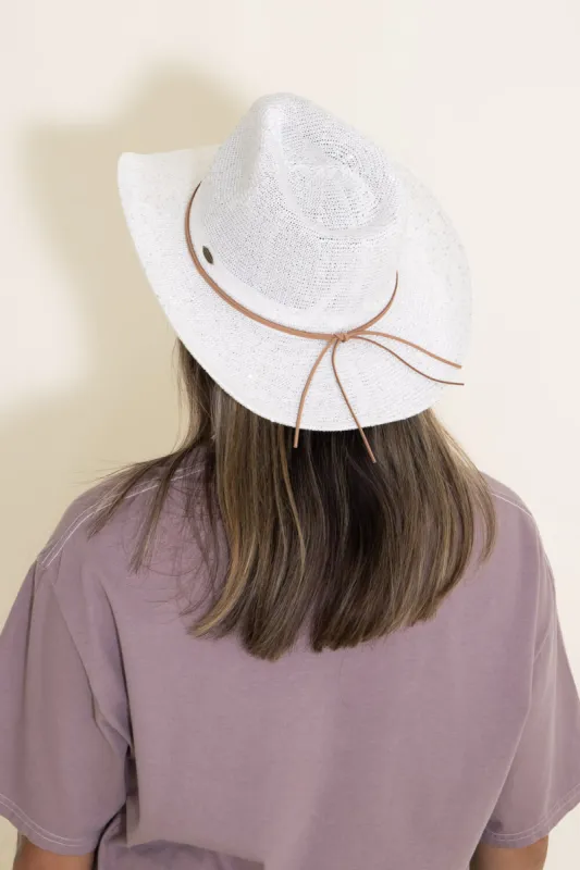 C.C. Sequin Cowgirl Hat for Women in White | CBC-03-WHITE sold by Glik’s