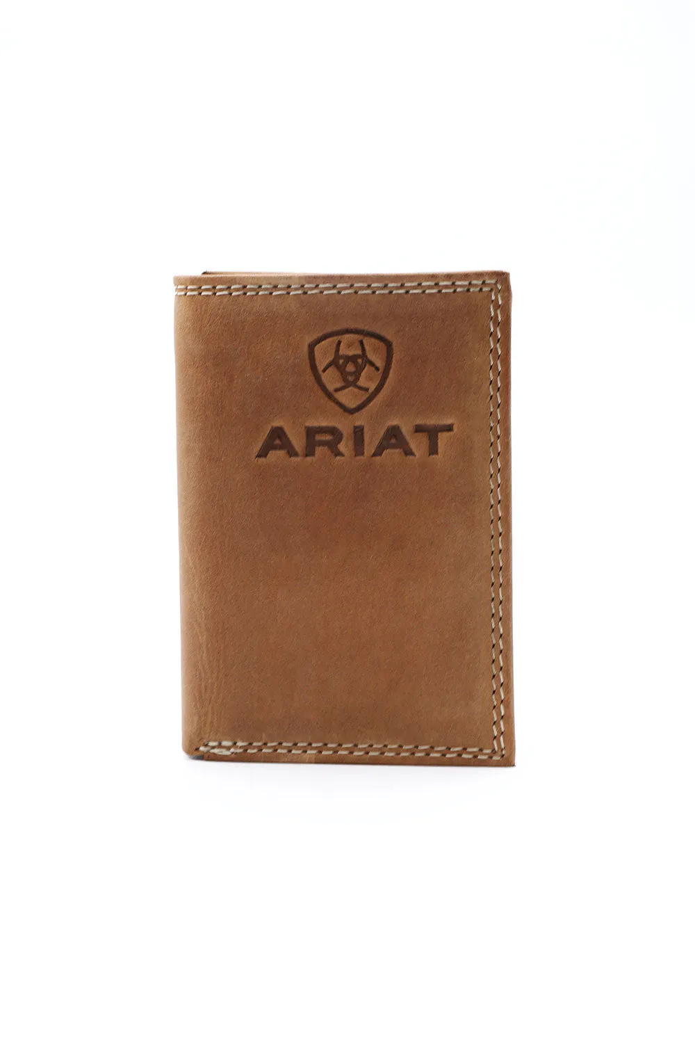 Ariat Tri-Fold Embroidered Wallet in Brown | A3548144-BROWN sold by Glik’s product image thumbnail 3