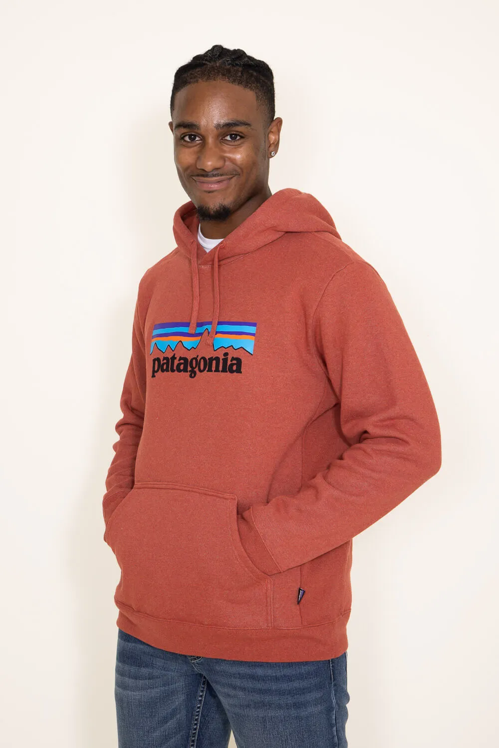 Patagonia Men’s P-6 Logo Uprisal Hoodie in Red | 39622-BURD sold by Glik’s product image thumbnail 3