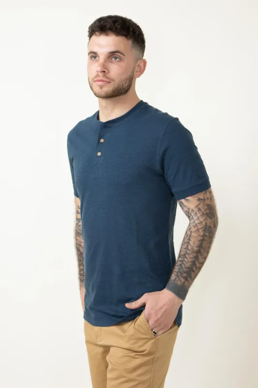 Weatherproof Vintage Henley Shirt for Men in Dark Blue | S243659GK-DEEPCOBALT sold by Glik’s