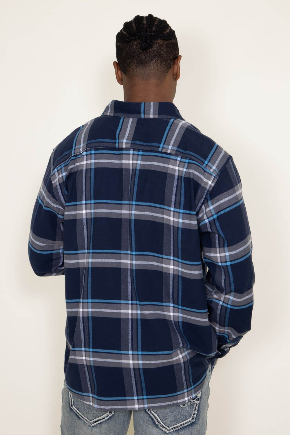 Carhartt Rugged Flex Midweight Flannel Shirt for Men in Blue | 105945-412 sold by Glik’s product image thumbnail 3
