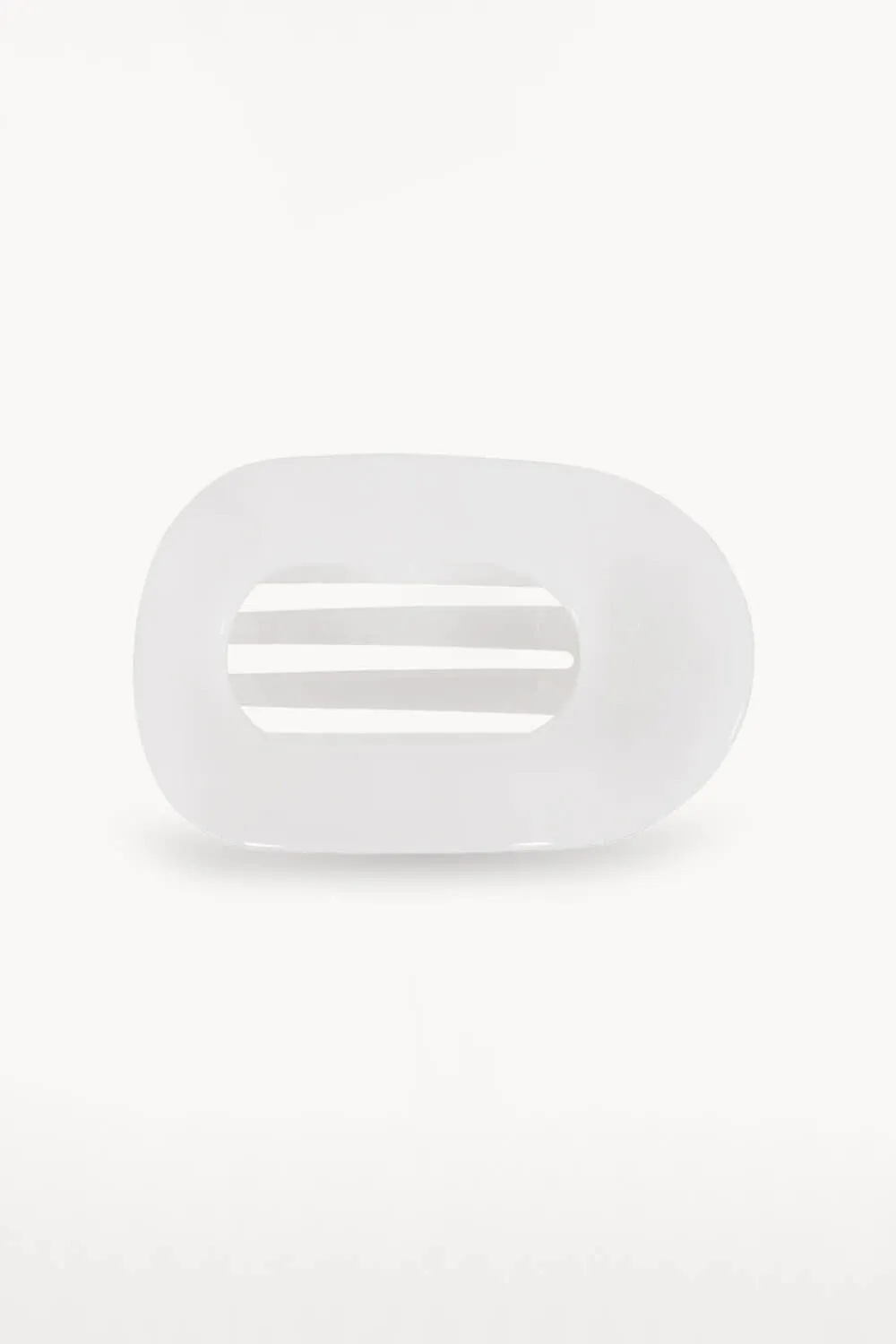 Teleties Medium Flat Round Hair Clip in White | TT-FCM01-004 sold by Glik’s product image thumbnail 2
