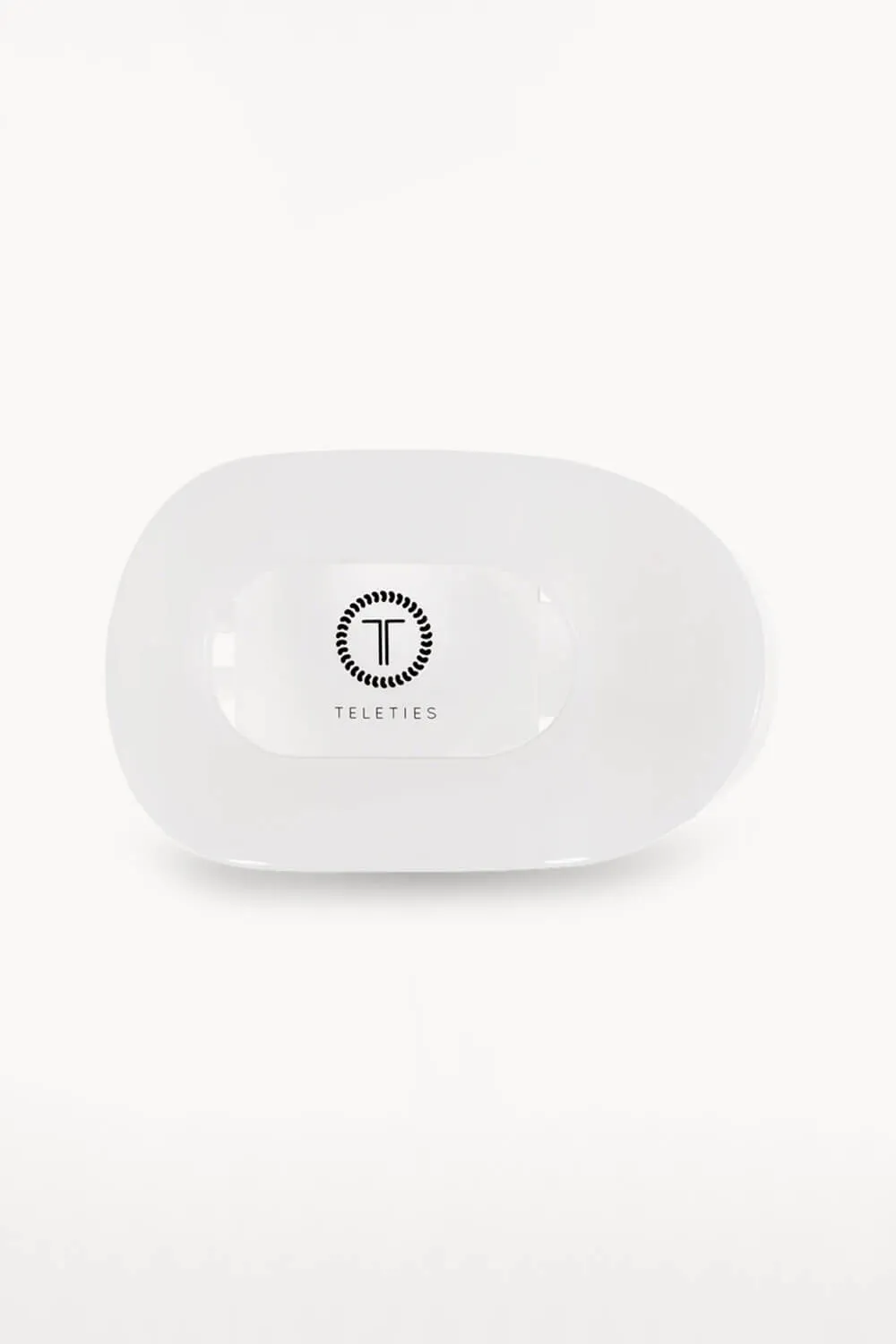 Teleties Medium Flat Round Hair Clip in White | TT-FCM01-004 sold by Glik’s product image thumbnail 3