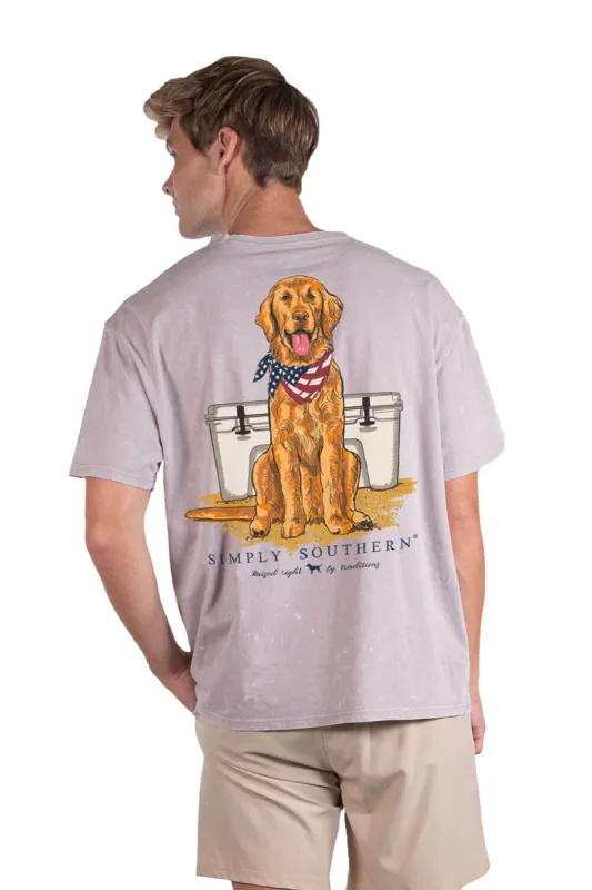 Simply Southern Golden Cooler T-Shirt for Men in Grey | SC-MN-SS-GOLDEN-EMBER sold by Glik’s