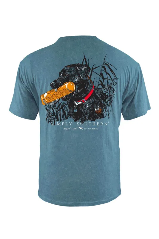 Simply Southern XXL Black Lab T-Shirt for Men in Teal | SC-MN-SS-BLACKLAB-TEAL-XXL sold by Glik’s