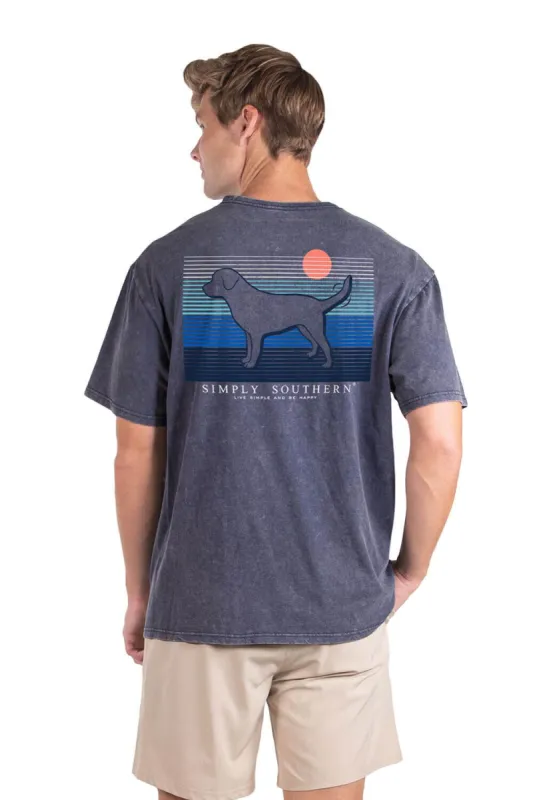 Simply Southern Dog Sun T-Shirt for Men in Grey | SC-MN-SS-DOGSUN-MOOD sold by Glik’s