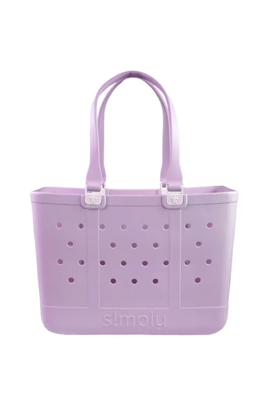 Simply Southern Large Waterproof Tote Bag in Orchid | PP-0123-SIMPLYTOTE-LG-ORCHID sold by Glik’s