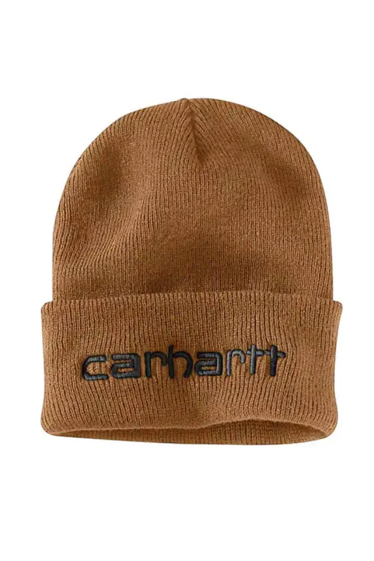 Carhartt Knit Cuff Logo Beanie in Brown | 104068-211 sold by Glik’s