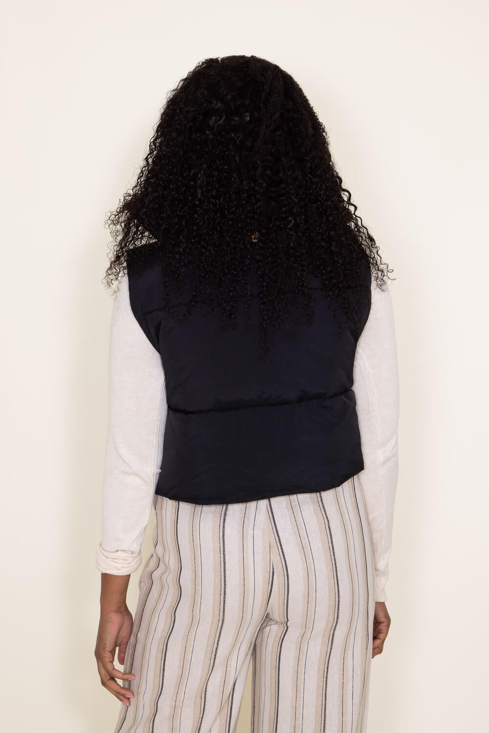Simply Southern Cropped Puffer Vest for Women in Black | PP-0223-PUFFY-VEST-BLK sold by Glik’s product image thumbnail 3