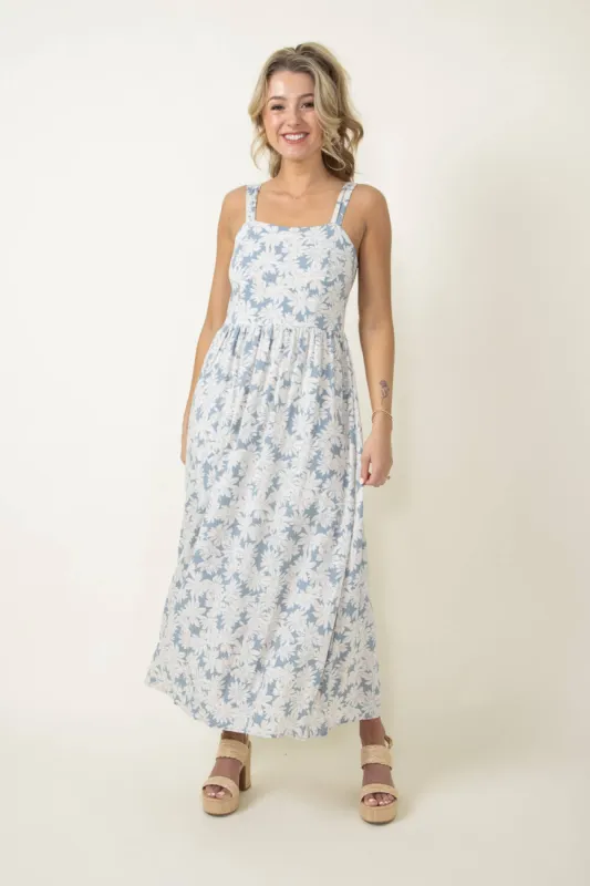 Floral Midi Dress for Women in Blue | 82967-SLATE sold by Glik’s
