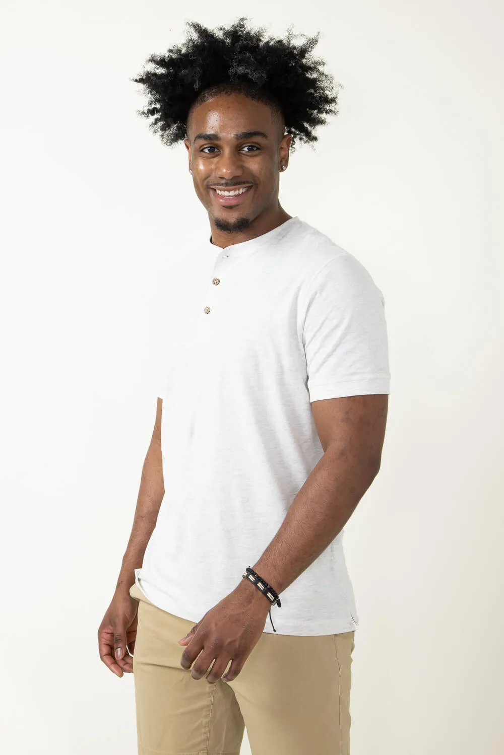 Weatherproof Vintage Henley Shirt for Men in Oatmeal | S243659GK-OATMEAL sold by Glik’s product image thumbnail 2