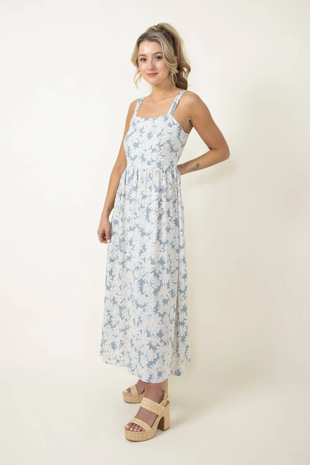 Floral Midi Dress for Women in Blue | 82967-SLATE sold by Glik’s product image thumbnail 5