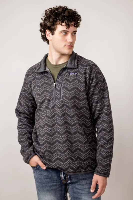 Patagonia Men’s Better Sweater Quarter Zip in Grey Multi | 25523-ILFO sold by Glik’s