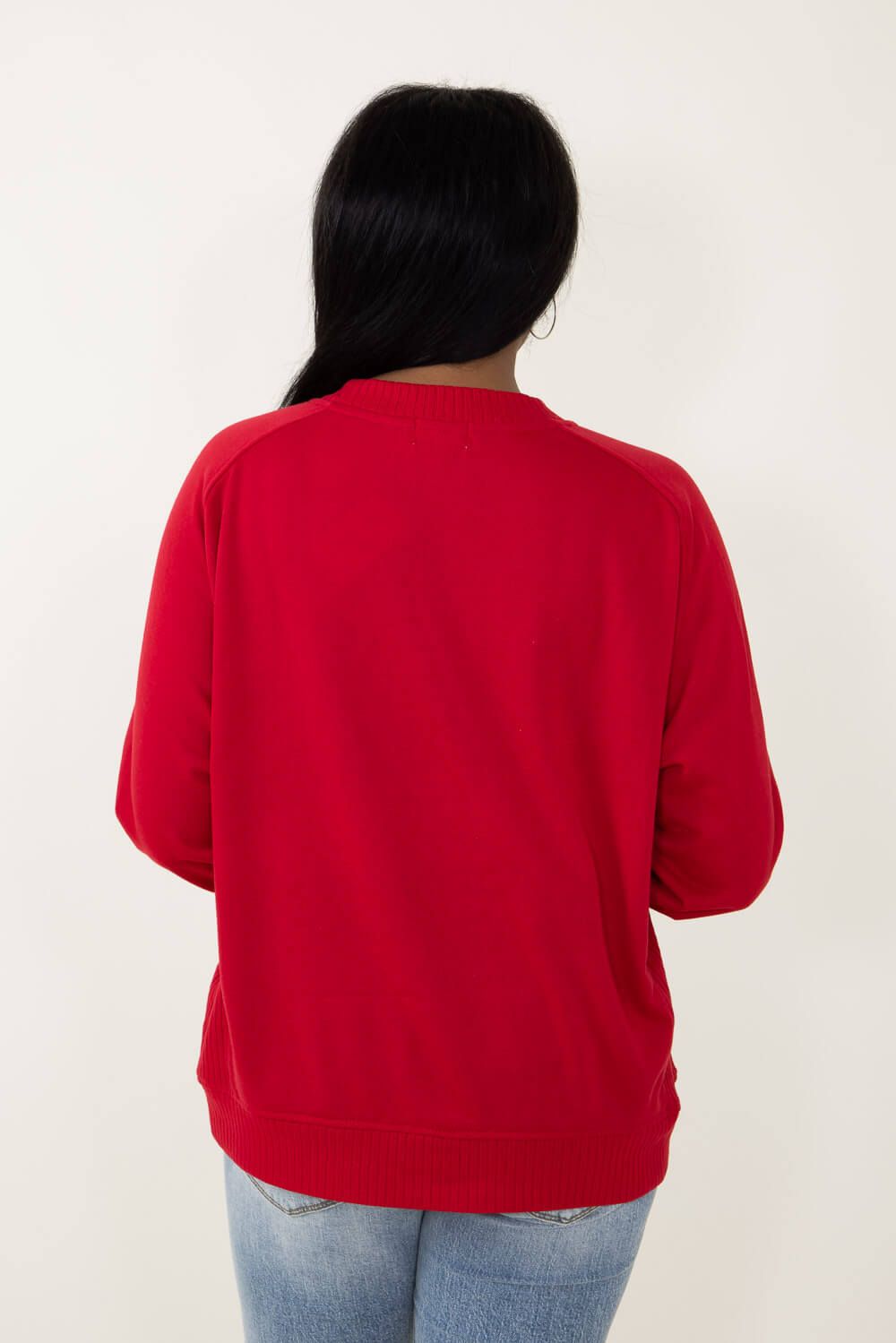 Simply Southern Christmas Tree Sweatshirt for Women in Red | RCREW-TREE-SCARLET sold by Glik’s product image thumbnail 2