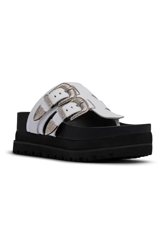 D'Amelio Footwear Nyra Sandals for Women in White | 5000-BRIGHTWHITE sold by Glik’s