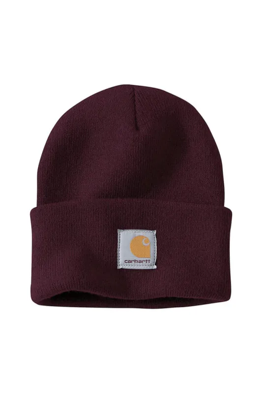 Carhartt Knit Cuffed Beanie in Blackberry | A18-V26 sold by Glik’s