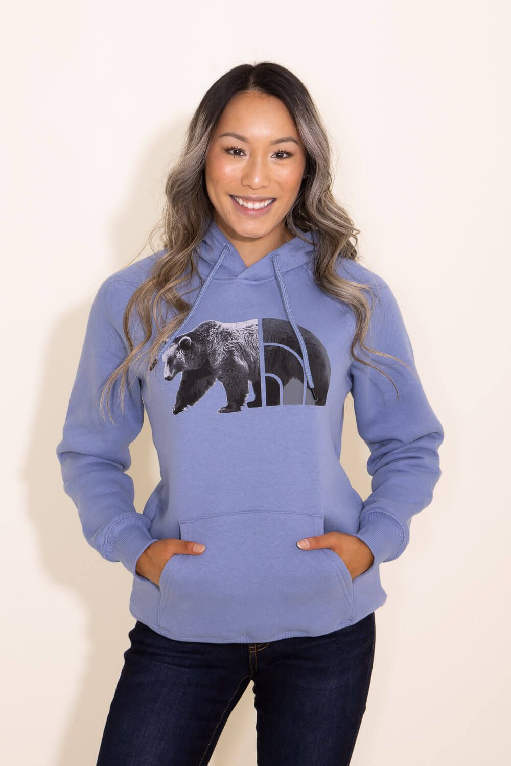 The North Face Bear Hoodie for Women in Purple | NF0A7U0Z-7V5 sold by Glik’s