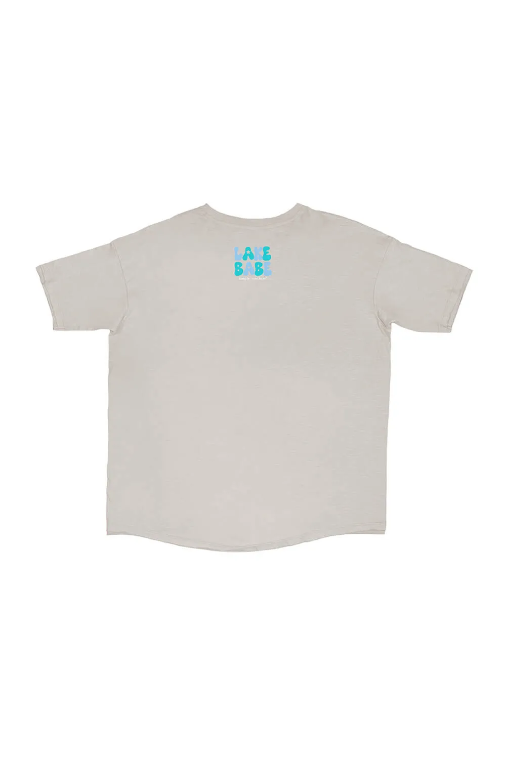 Simply Southern Lake Babe T-Shirt for Women in Grey | BOXY-SS-LAKE-SILVER sold by Glik’s product image thumbnail 2
