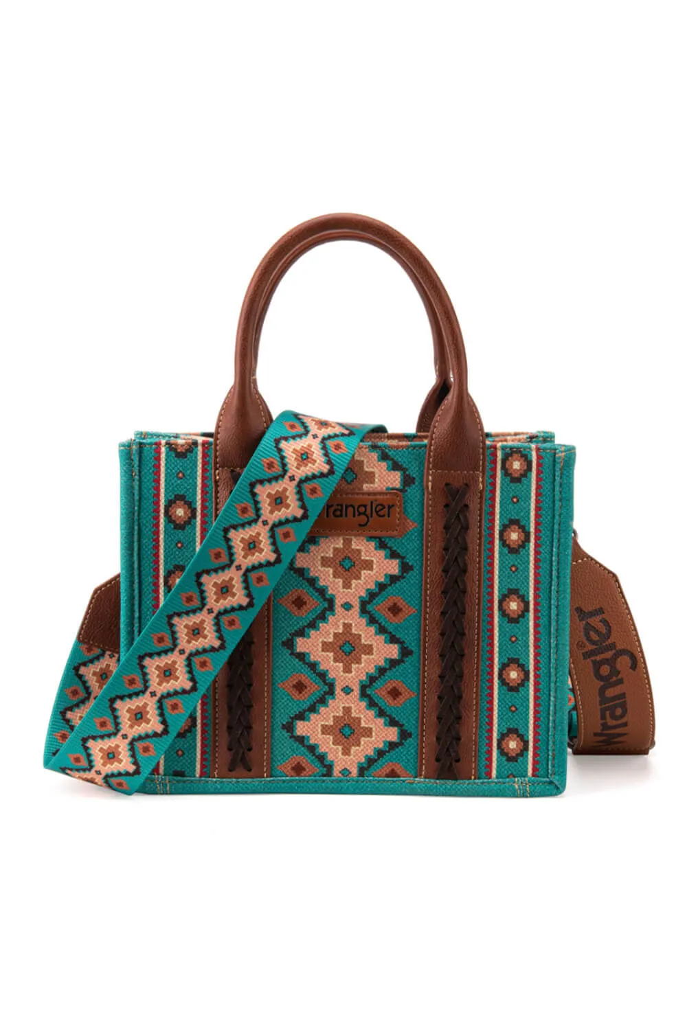 Wrangler Crossbody Tote Bag for Women in Turquoise | WG2203-8120S-TQ sold by Glik’s product image thumbnail 3