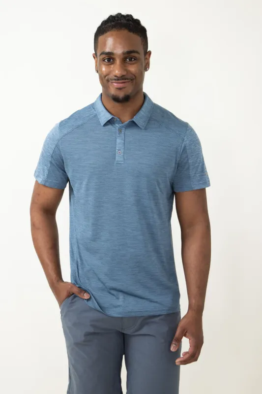 Kuhl Engineered Polo Shirt for Men in Blue Cove | 7512-BC-BLUECOVE sold by Glik’s