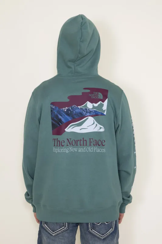 The North Face Places We Love Hoodie for Men in Green | NF0A811R-I0F sold by Glik’s