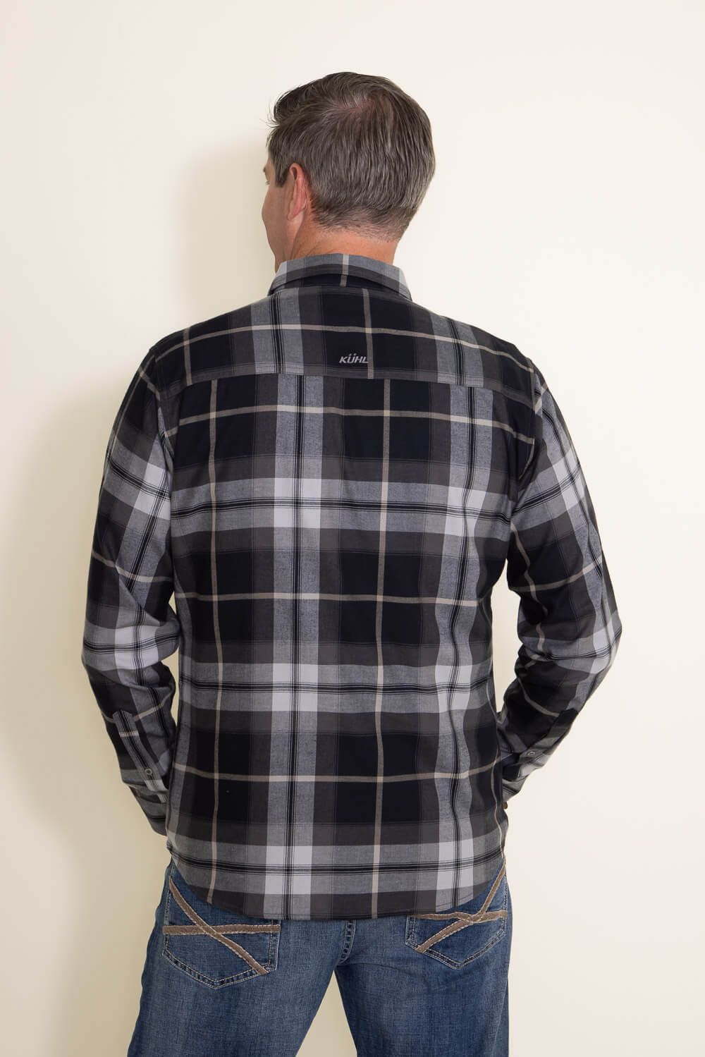 Kuhl Fugitive Flannel Shirt for Men in Grey | 7202-IRMN sold by Glik’s product image thumbnail 3