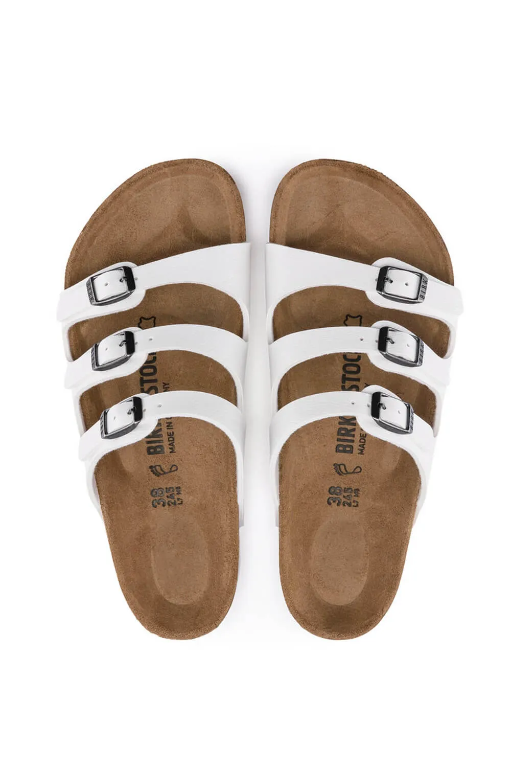 Birkenstock Florida Birko-Flor Sandals for Women in White | 1016765 sold by Glik’s product image thumbnail 5