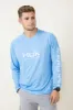 Huk Fishing Vented Pursuit Logo Graphic Long Sleeve Shirt for Men in Blue | H1200524-420-MAROLINABLUE sold by Glik’s
