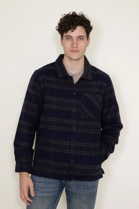 Union Blanket Flannel Jacket for Men in Blue | H37000R-NOCTURNE sold by Glik’s