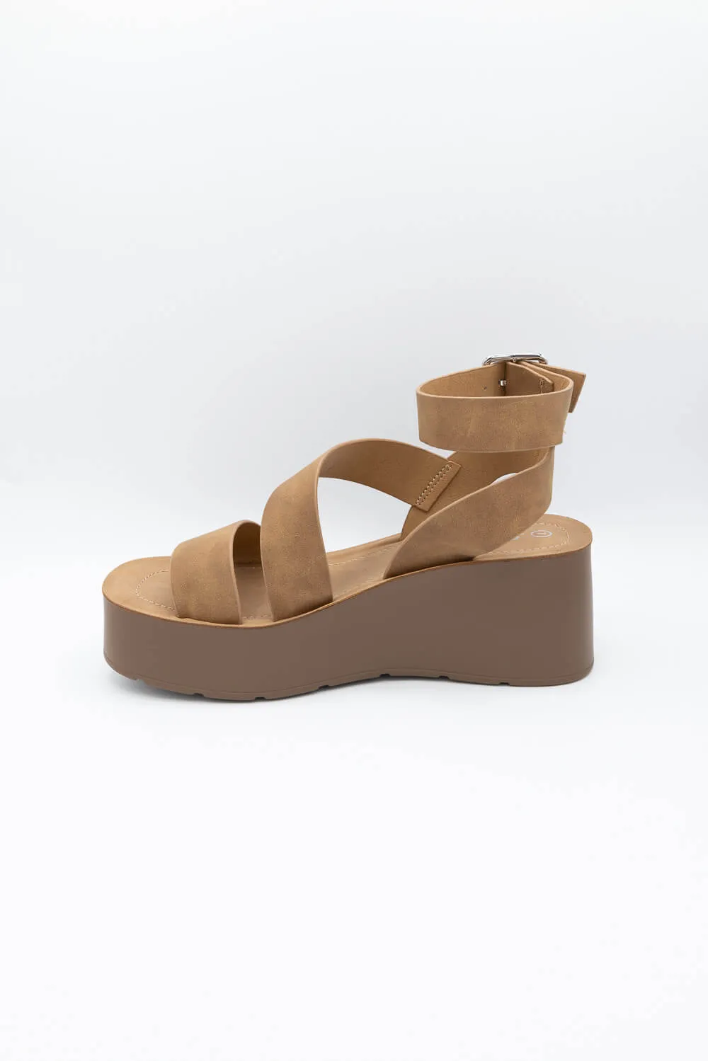 Soda Newday Platform Sandals for Women in Tan | NEWDAY-S TAN sold by Glik’s product image thumbnail 4