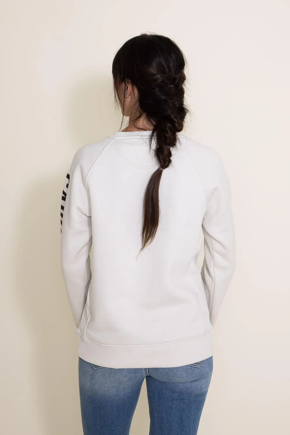 Carhartt Midweight Block Logo Sweatshirt for Women in White | 104410-W03 sold by Glik’s product image thumbnail 2