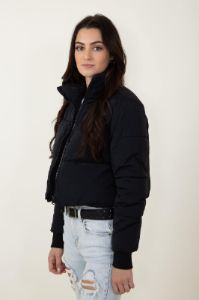 Simply Southern Cropped Puffer Jacket for Women in Black | PP-0223-PUFFY-JACKET-BLACK sold by Glik’s