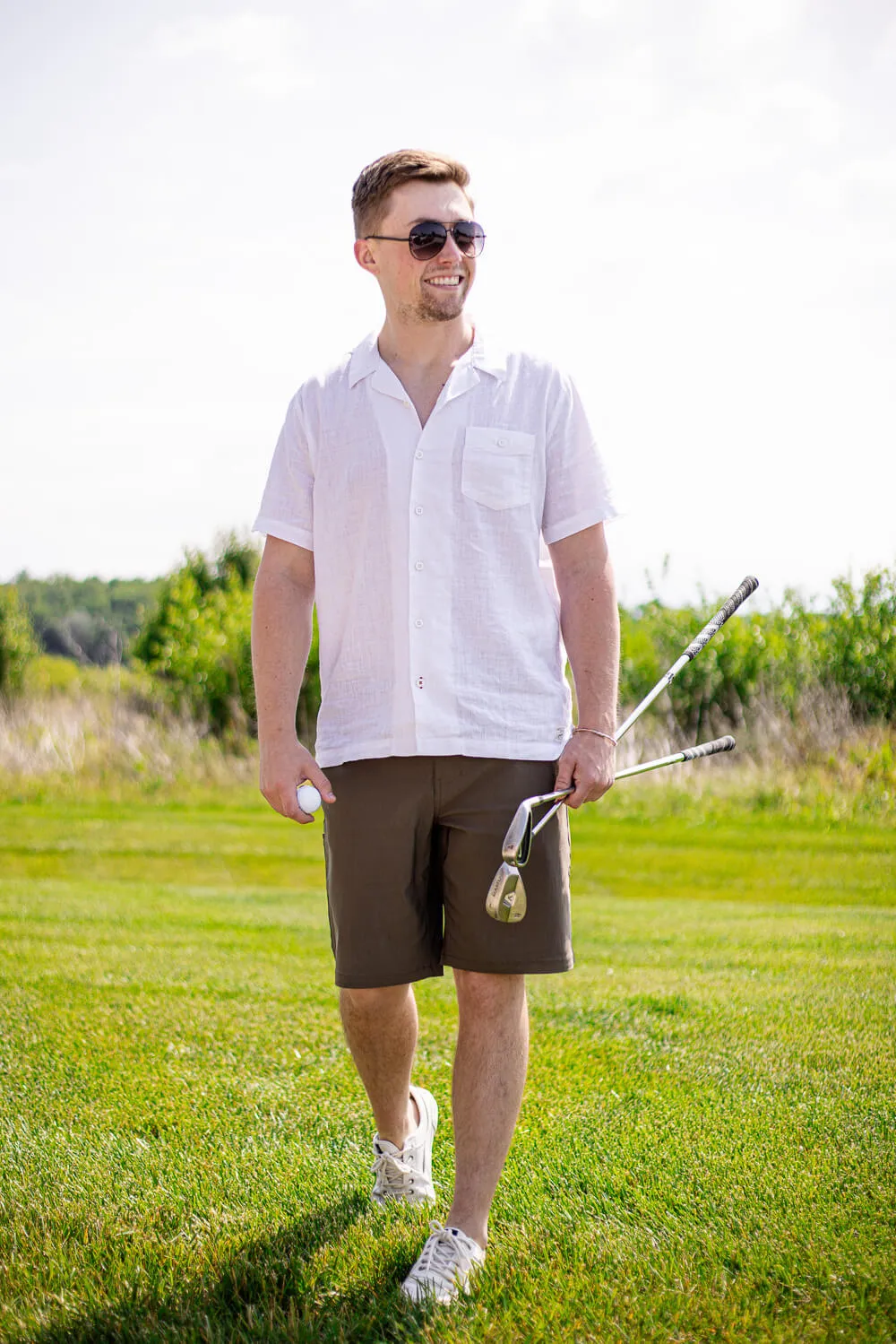 Weatherproof Vintage Utility Shorts for Men in Mushroom | W4S608EV-239MUSHROOM sold by Glik’s product image thumbnail 4