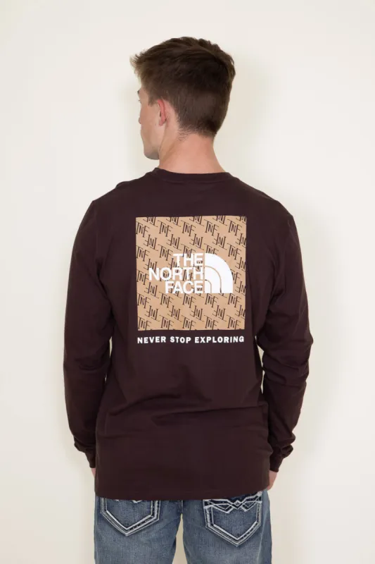 The North Face Long Sleeve Box NSE T-Shirt for Men in Brown | NF0A811N-LOQ sold by Glik’s