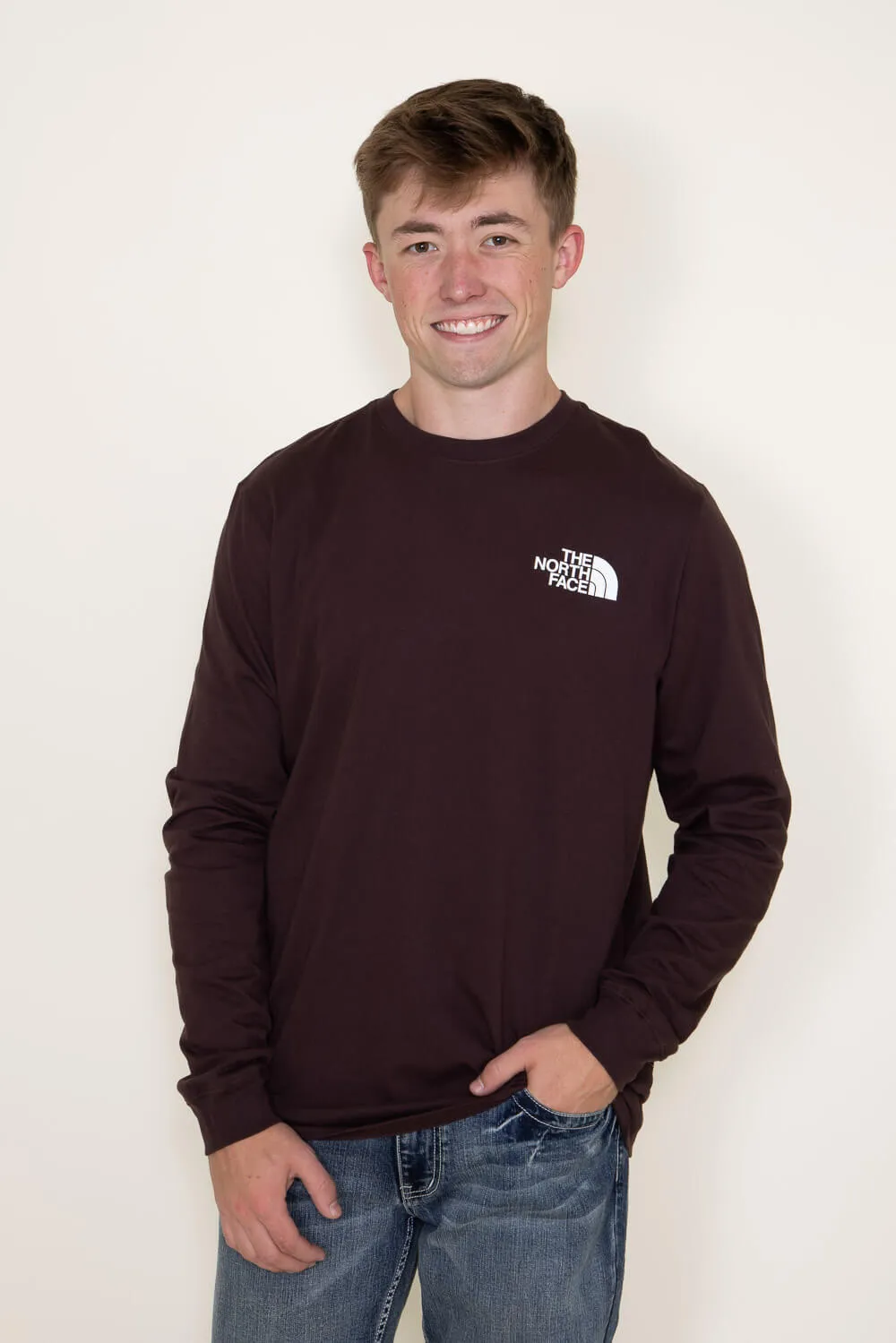 The North Face Long Sleeve Box NSE T-Shirt for Men in Brown | NF0A811N-LOQ sold by Glik’s product image thumbnail 3