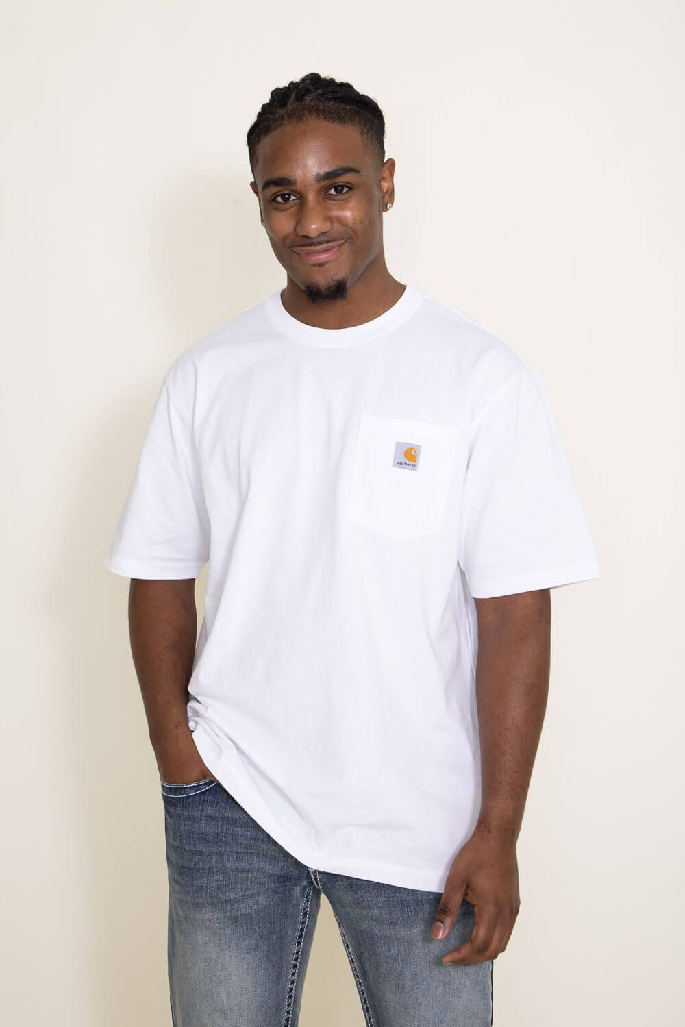 Carhartt Pocket T-Shirt for Men in White | K87-WHT WHITE sold by Glik’s