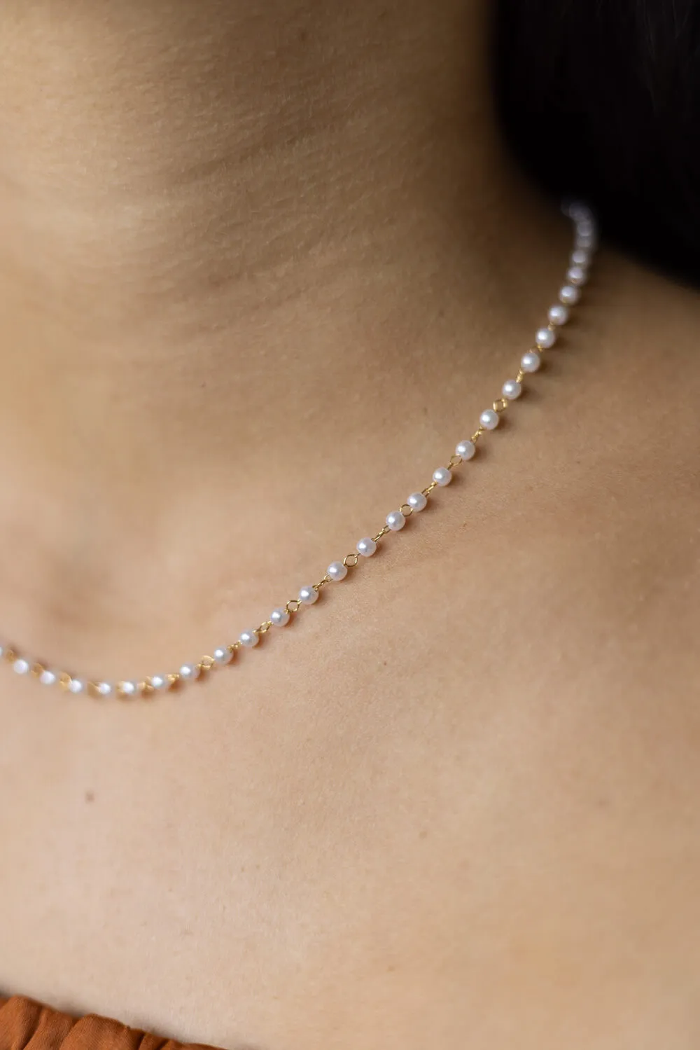 Bow Necklace in Gold | N7992G sold by Glik’s product image thumbnail 4