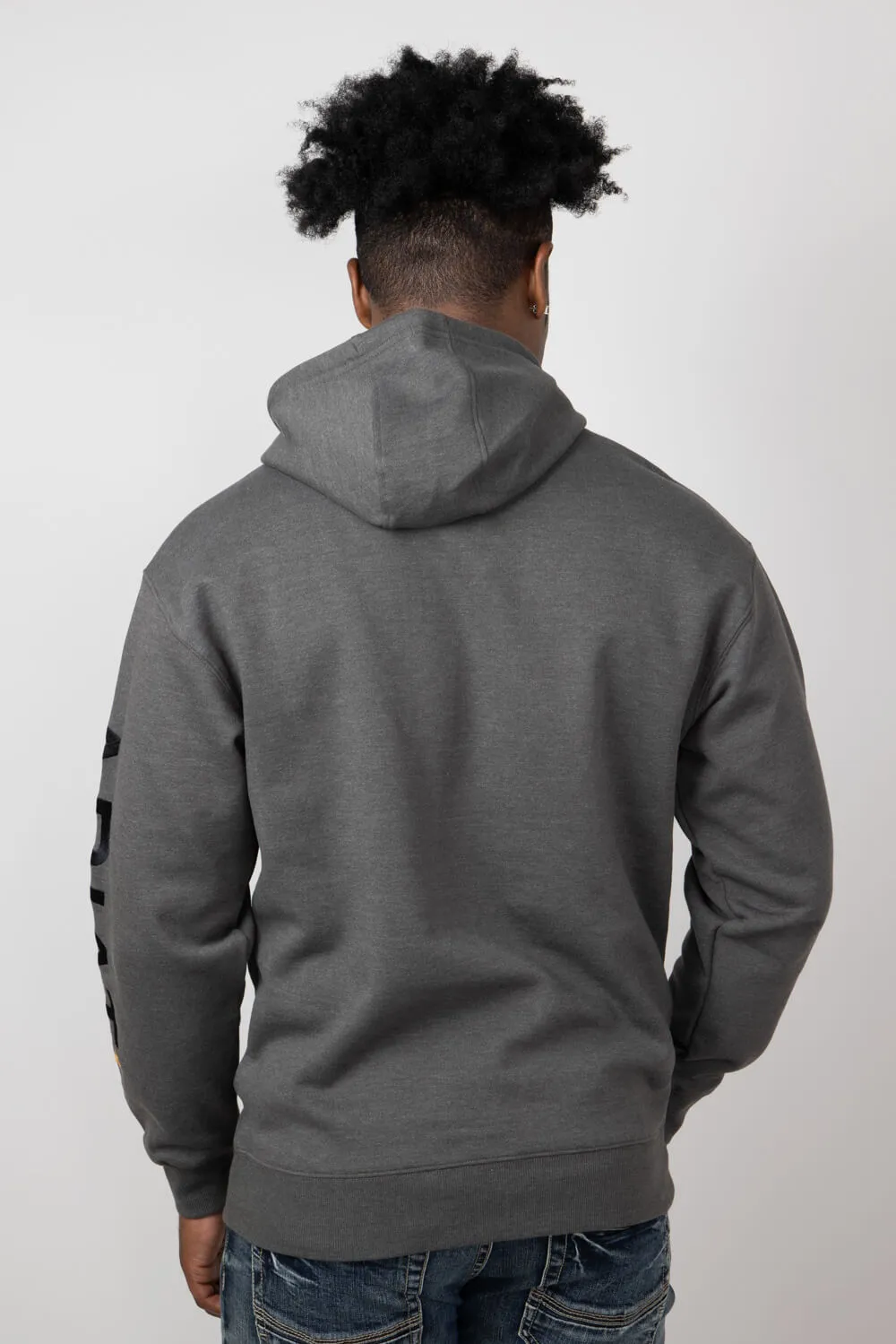Ariat Rebar Graphic Hoodie for Men in Dark Grey Heather | 10051976-GREYHEATHER sold by Glik’s product image thumbnail 3