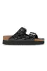 Papillio by Birkenstock Arizona Platform Padded Nylon Sandals for Women in Black | 1025305 sold by Glik’s