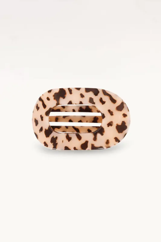 Teleties Small Flat Round Hair Clip in Blonde Tortoise | TT-FCS01-023 sold by Glik’s