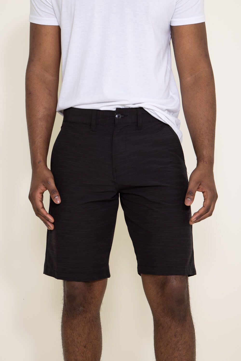 1897 Original 10” Premier Slub Hybrid Shorts for Men in Black | XH9823-GL-BLACK sold by Glik’s